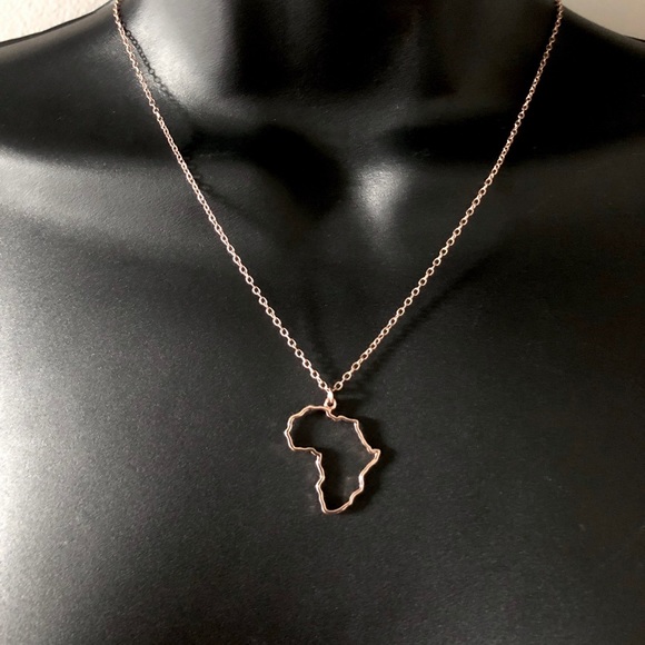 Africa Link Chain w. Pendant - Dainty Jewelry - Picture 6 of 12